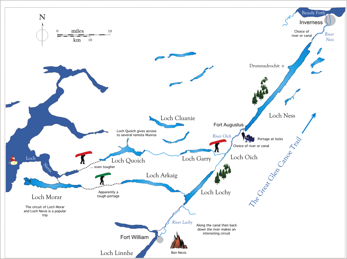 100km across The Great Glen in a canoe